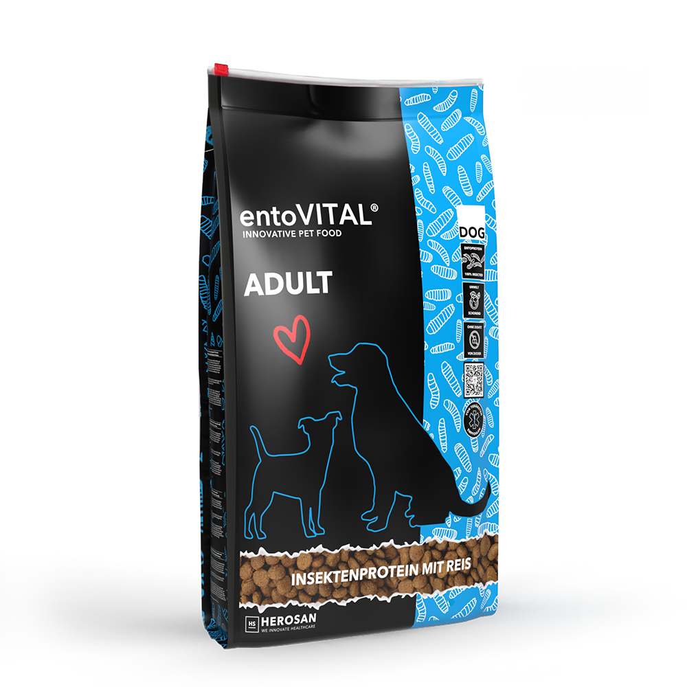 Hundefutter mit Insektenprotein | entoVITAL DOG ADULT