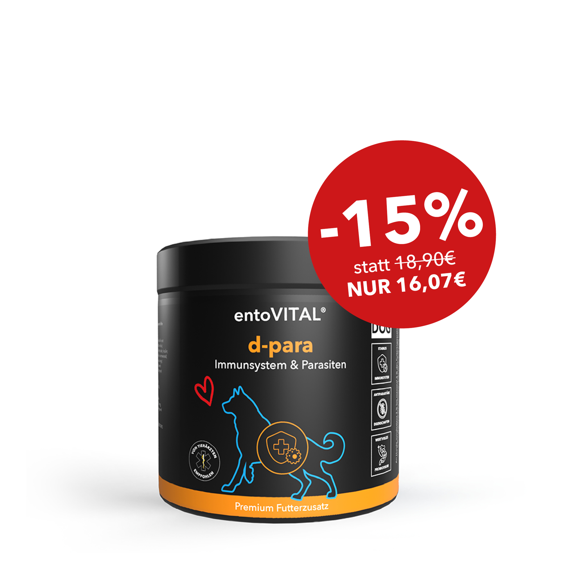 entoVITAL DOG d-para - dietary supplement