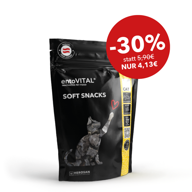 30% Rabatt: entoVITAL CAT Soft Snacks - Neue Rezeptur