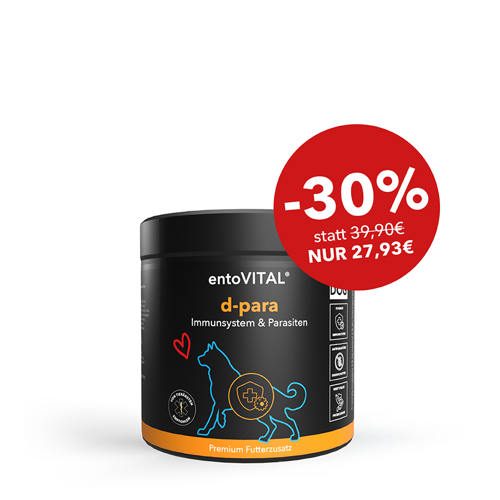 30% Rabatt: entoVITAL DOG d-para - Nahrungsergänzung