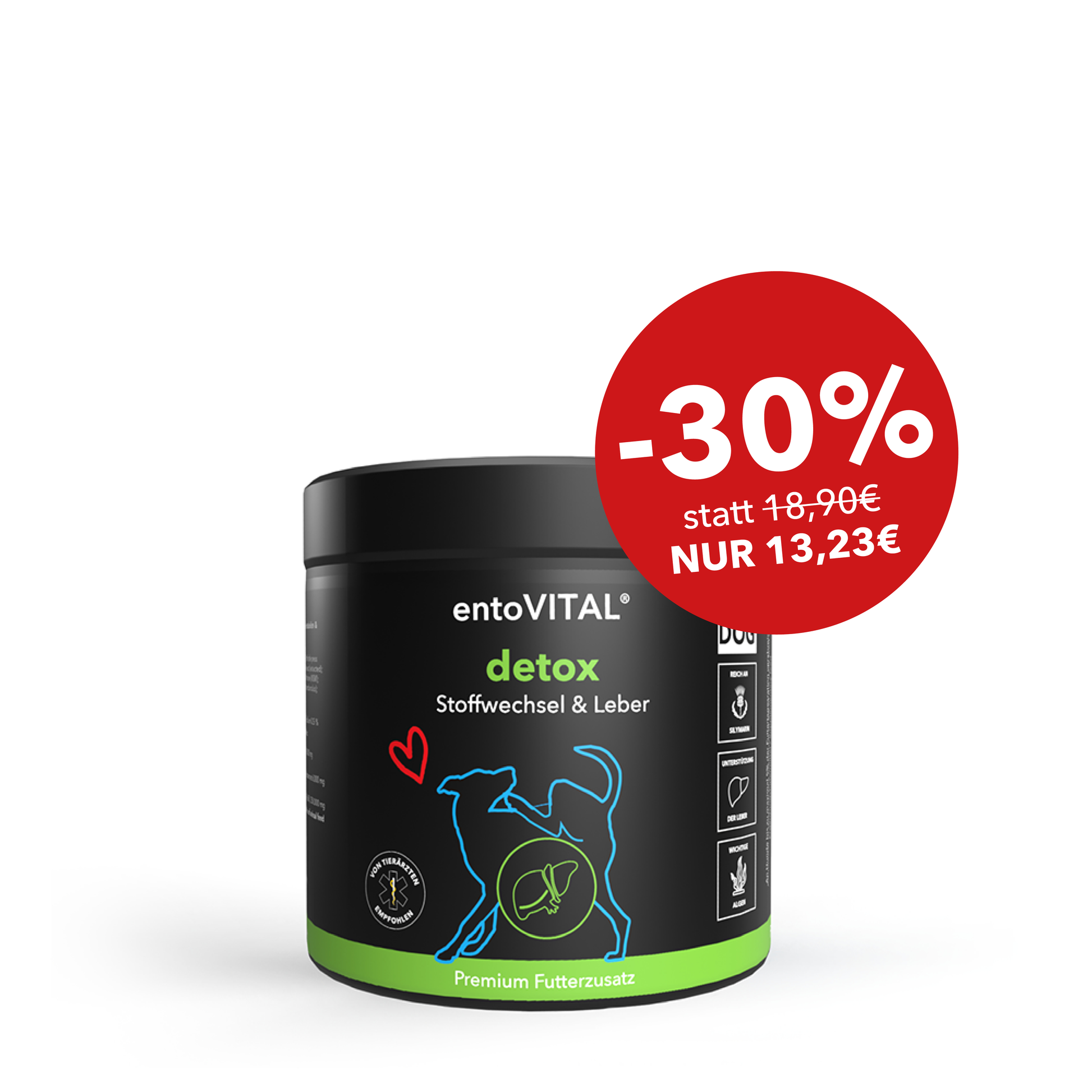 entoVITAL DOG ​​​​detox - integratore alimentare