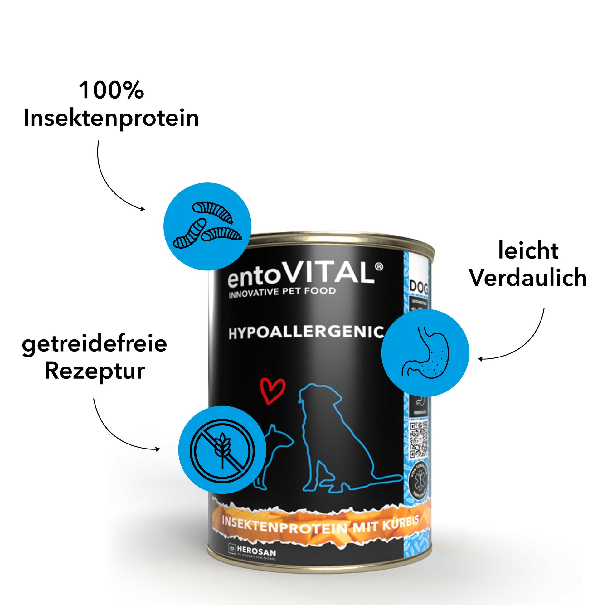 entoVITAL DOG ​​HYPOALLERGENIC wet food 