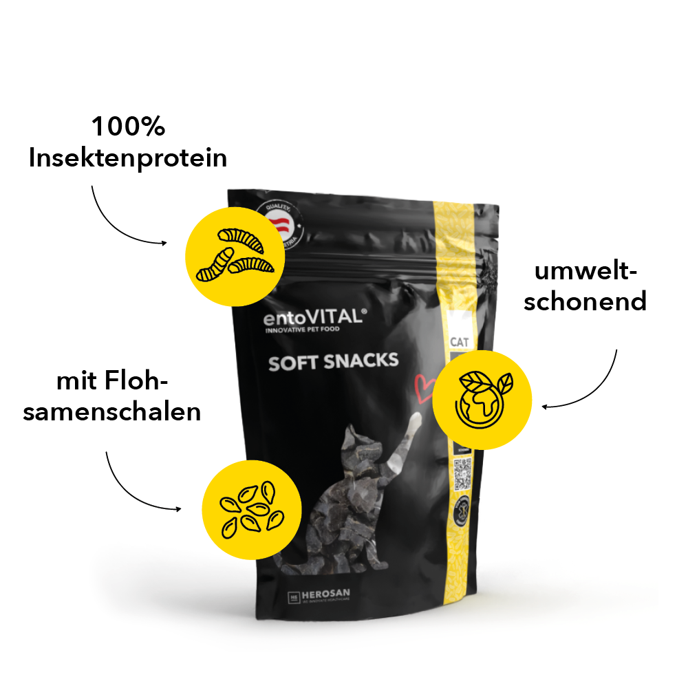 entoVITAL CAT Soft Snacks - Neue Rezeptur