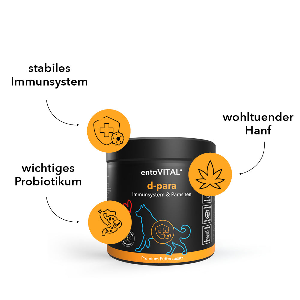 entoVITAL DOG ​​d-para - integratore alimentare