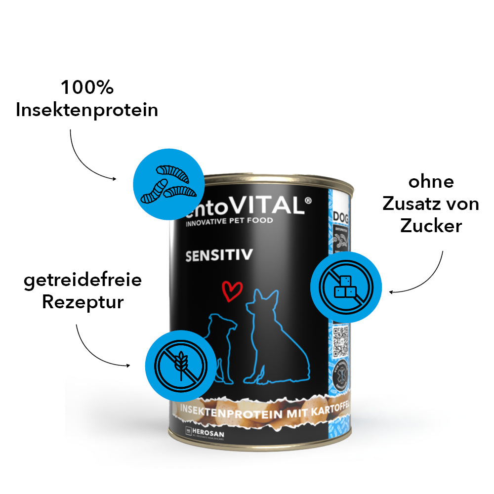 entoVITAL DOG SENSITIV Nassfutter 375g