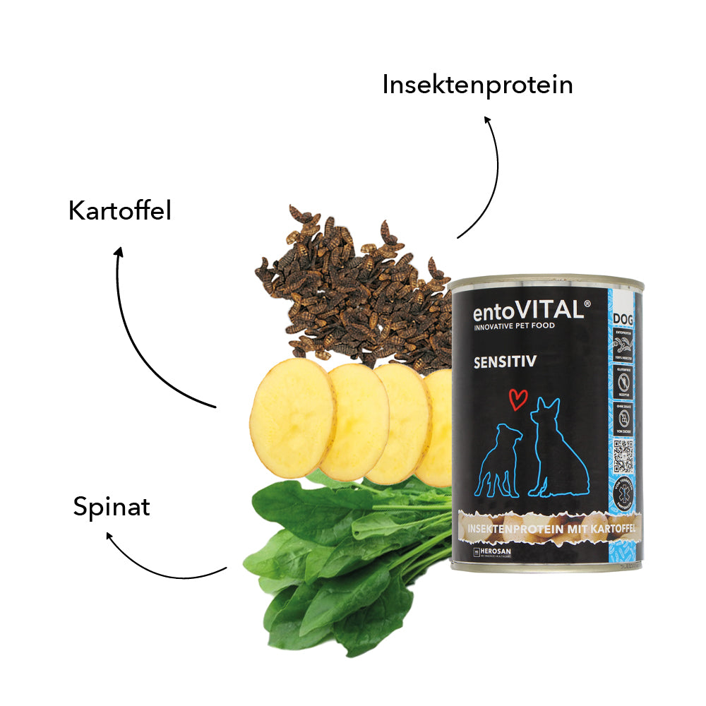entoVITAL DOG SENSITIV Nassfutter 375g