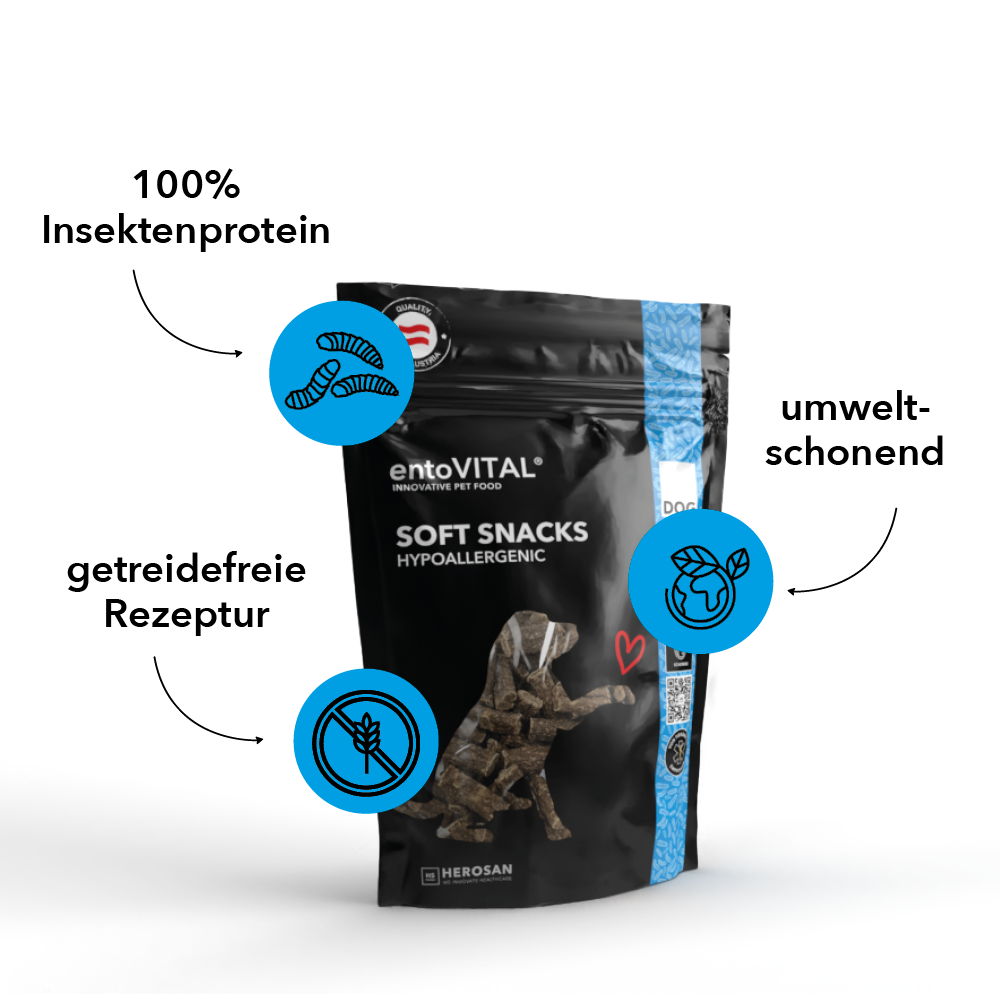 10x entoVITAL DOG ​​Soft Snacks Ipoallergenici